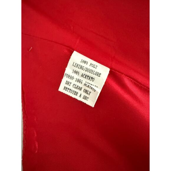 Vintage Vtg 80s 90s Huey Waltzer Red Satin Lapel Halter Cocktail Mini Dress US 2 - Picture 10 of 11